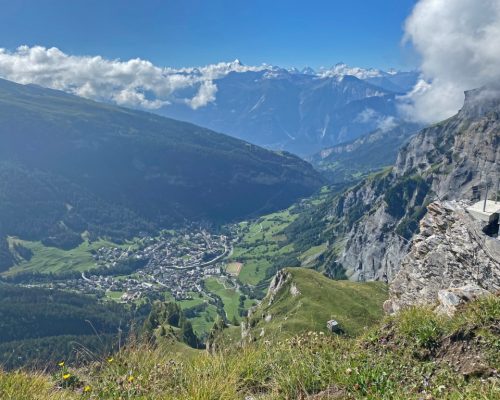 2 - Leukerbad from Gemmi Pass