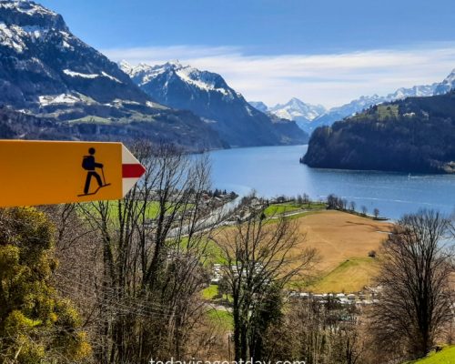 Easy hike in canton Schwyz, Urmiberg offering views of Lake Lucerne