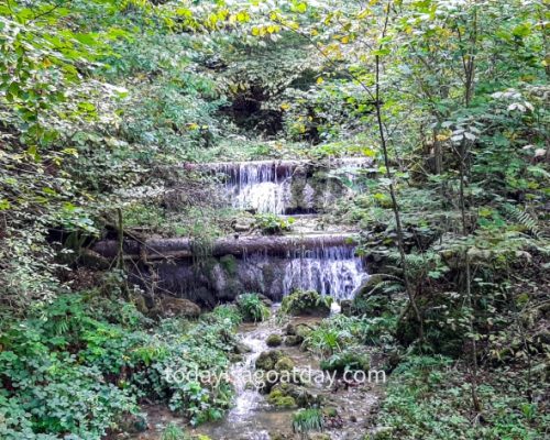 Hike in Olten, small waterfalls inside the Teufelsschlucht