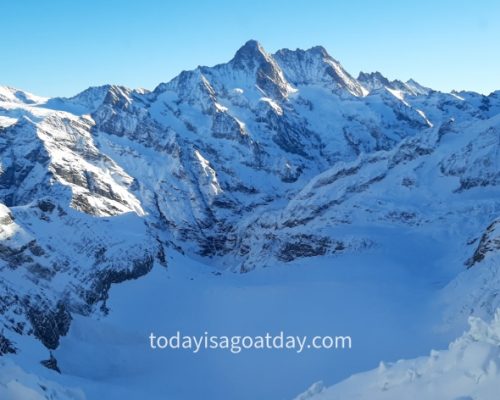 Top attraction in Switzerland, Eismeer stop on the way to Jungfraujoch