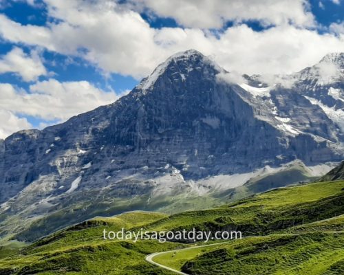 Top hike from Grindelwald , Eiger North face views