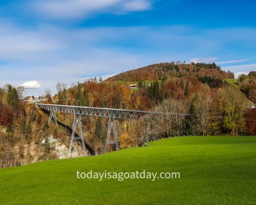 Hiking in St. Gallen, view of Haggenbrücke