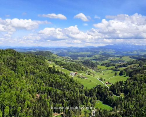 valley Views from the highest point in the canton of Thurgau