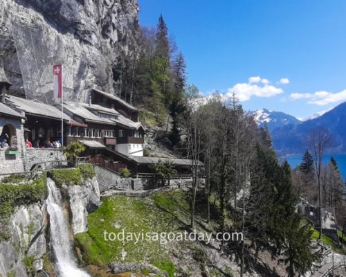 Hiking along the Jacob`s trail , the famous St. Beatus caves