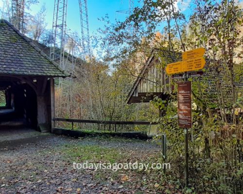 Hiking in St. Gallen , Zweibruggen bridges - two wooden bridges on the bridge walk